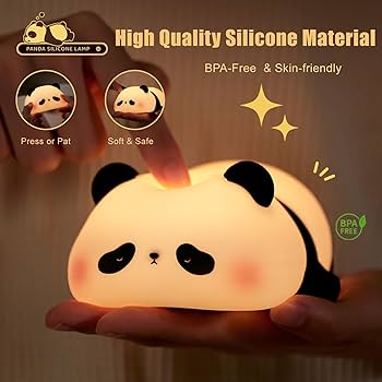 Silicon Panda Night Lamp - Soft, Safe & Adorable