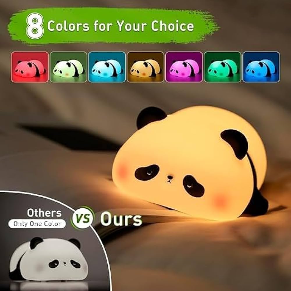 Silicon Panda Night Lamp - Soft, Safe & Adorable